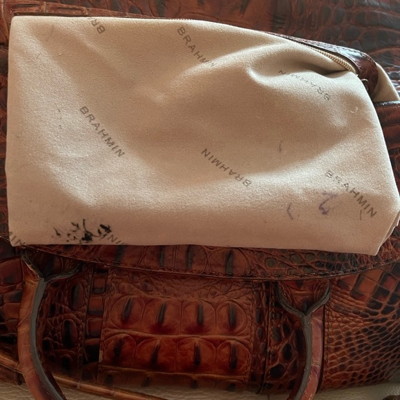 Brahmin Flaire Pecan Melbourne Shoulder/Satchel Handbag - Picture 10 of 14